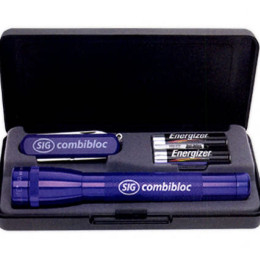 Flashlight & Pocket Knife Gift Set Promotional Custom Imprinted With Logo