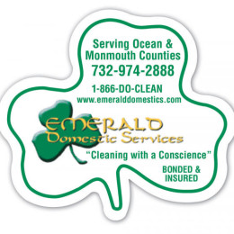 Flat Flexible Magnet-Shamrock Promotional Custom Imprinted With Logo