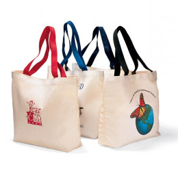 Colored Handle Tote Promotional Custom Imprinted With Logo Colored Handle Tote Promotional Custom Imprinted With Logo