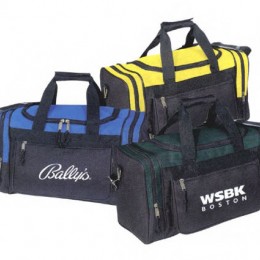 Two Tone Travel Bag-Embroidery Promotional Custom Imprinted With Logo