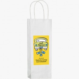 Paper Wine Bag-Full Color-White