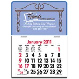 Press-N-Stick Calendar - Colonial Sign Promotional Custom Imprinted With Logo
