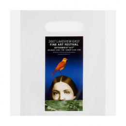  Die Cut Plastic Bag - Full Color Imprint - 7 1/2 x 9 Inch