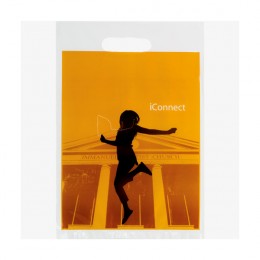 Full Color Imprint Die Cut Plastic Bag - 9 x 13