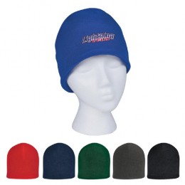 Double Layer Fleece Beanie (Embroidered)
