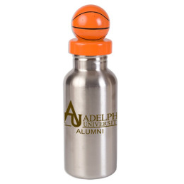Stainless Bottle with Basketball Lid - 17 oz