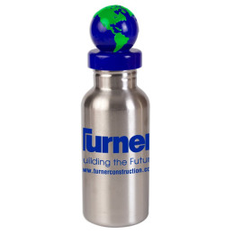 Stainless Steel Bottle with Global Lid - 17 oz