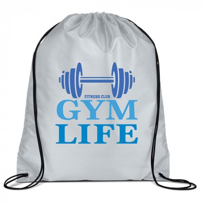 Economy Drawstring Backpack | Affordable Bulk Trade Show Giveaway Items