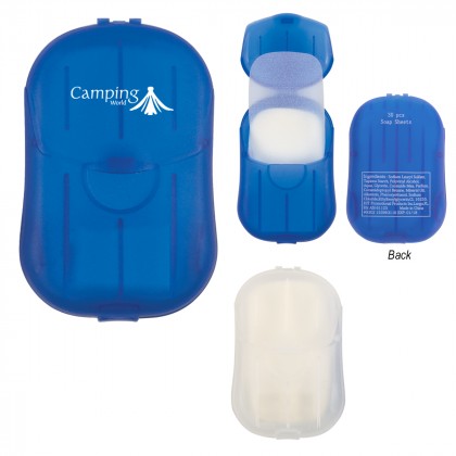 Hand Soap Sheets in Travel Container