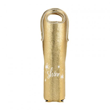 Neoprene Metallic Wine Tote with Logo