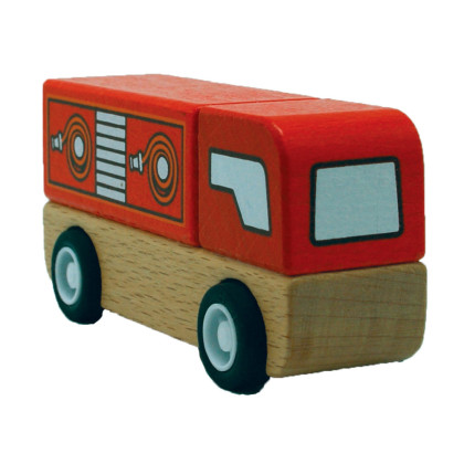 Personalized Wooden Fire Truck