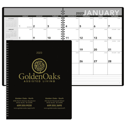 Monthly Schedule Planner with Two Page View