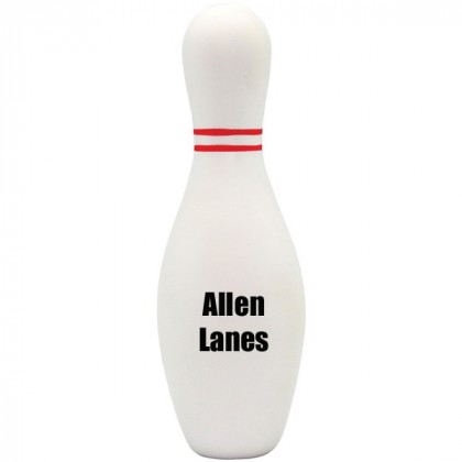 Bowling Pin Squeezies Stress Toy | Customized Bowling Items with Logo
