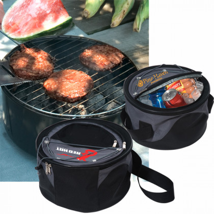 Portable Grill with Cooler