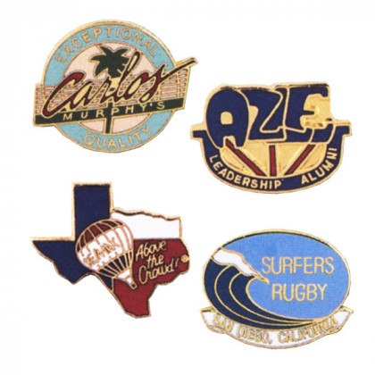 1" Cloisonne Lapel Pins | Personalized Cloisonne Lapel Award Pins