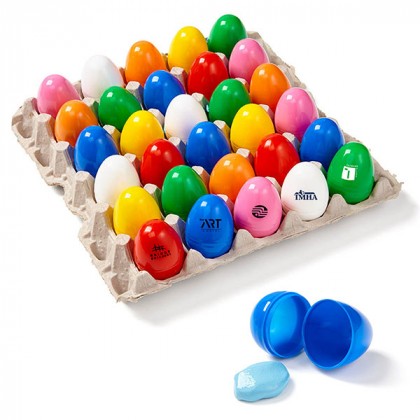 Logo Printed Crazy Putty Eggs