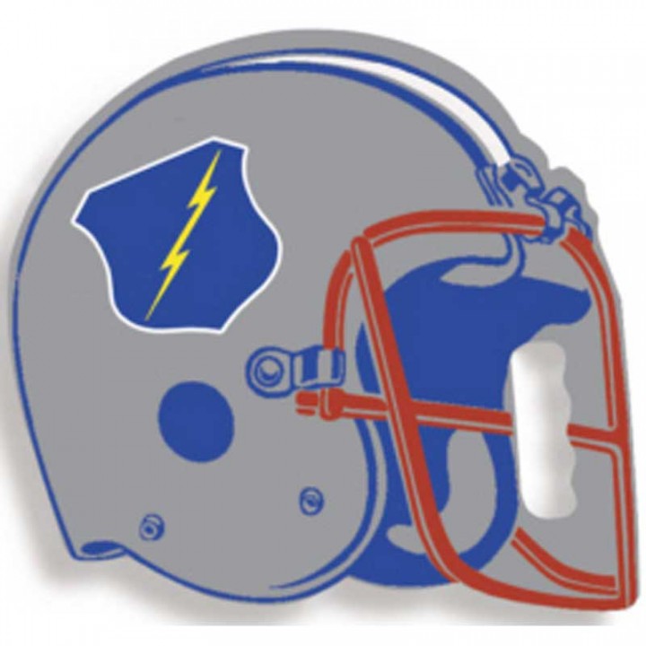 Football Helmet Stadium Cushion Promotional 13"x 14"x 3/4" Cushion