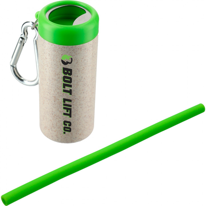 Reusable Straw in Bottle Opener Case | Custom Eco-Friendly Accessories