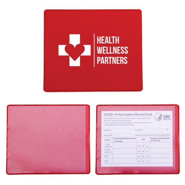 Custom COVID Vaccination Card Holders for Schools