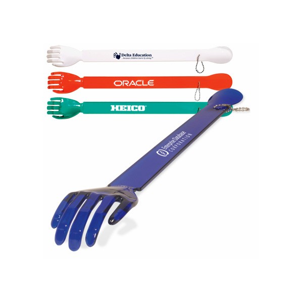2 in 1 Back Scratcher & Shoe Horn Promotional Giveaway With Logo