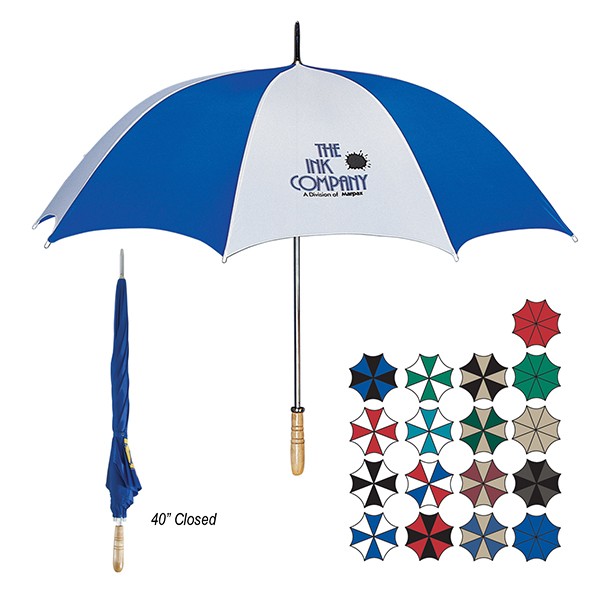 Wood Handle Golf Promotional Umbrella Customizable Umbrellas
