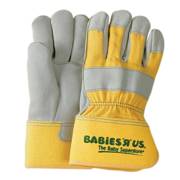 Custom Yellow Leather Palm MultiSize Work Glove Garden Gloves