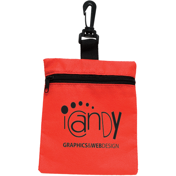 Mini ClipOn Promotional Zipper Pouches Polypropylene Coin Pouches