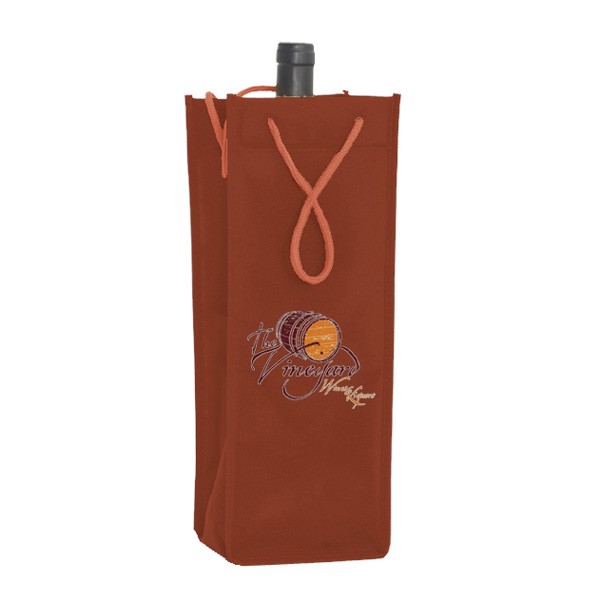Single Bottle Wine Tote with Logo