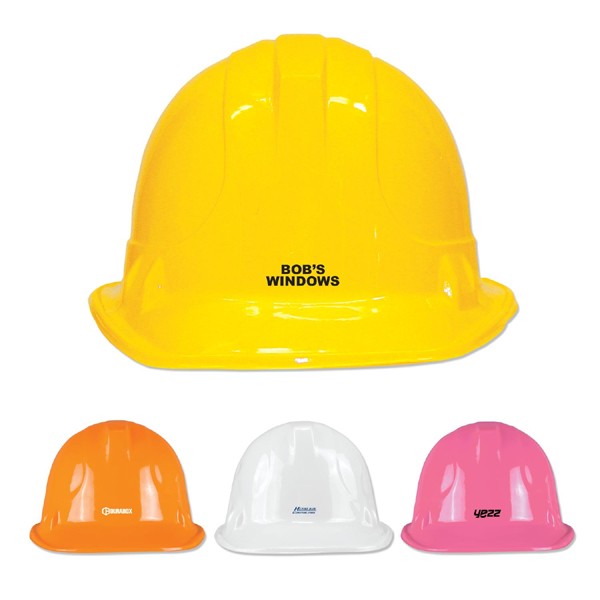 Construction Hat Shaped Plastic Hat with Logo Promo Specialty Hats
