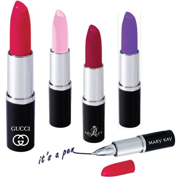 Promotional Lipstick Pull Cap Pen Customizable Pens Wholesale