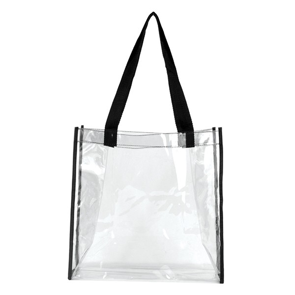 Clear PVC Stadium Tote Bag With Imprint | Custom Promotional Tote Bag