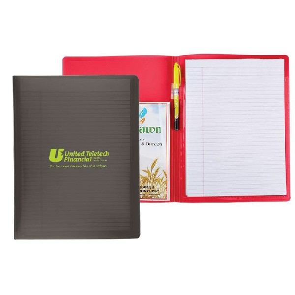 Letter Size Writing Pad Folder with Logo Full Size Padfolios