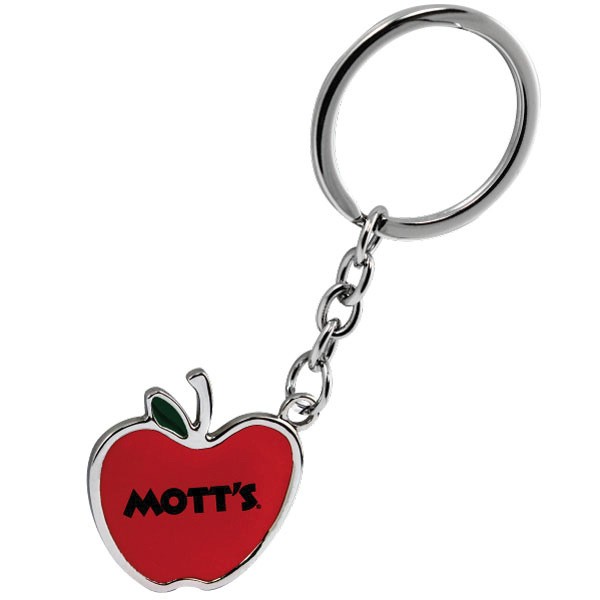 Apple Keychain With Custom Logo Custom Imprinted Key Chains