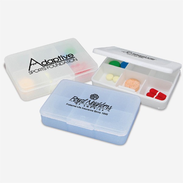 Tablet Tote Pill Box with Imprint