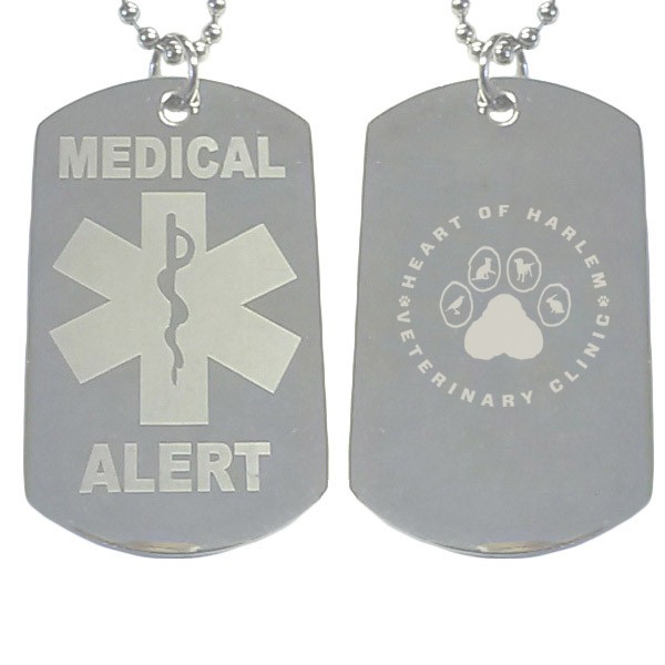 Promotional Engraved Medical ID Dog Tag Custom Dog Tags in Bulk