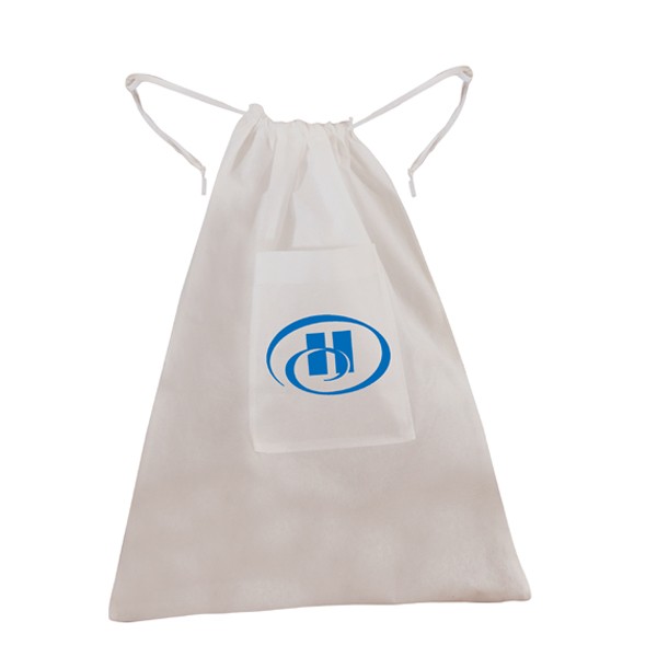 NonWoven Logo Laundry Bag with Pocket Custom Laundry Bags Wholesale