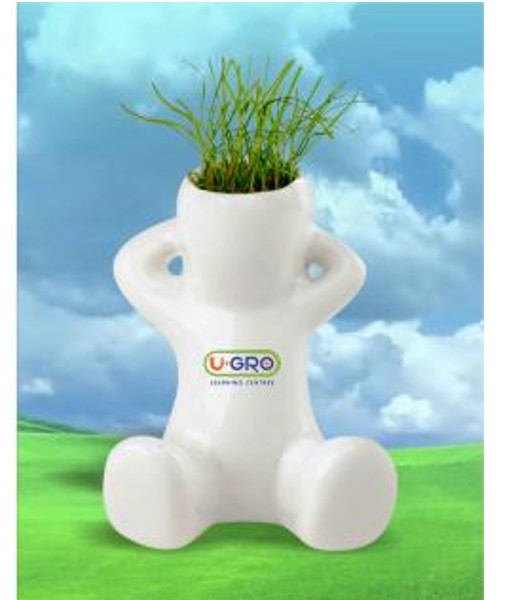 Grow Guy Planter with Promotional Logo Custom Planters in Bulk