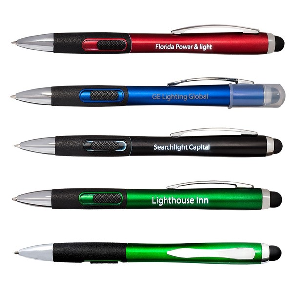 LightUp Promotional Stylus Pens Unique Custom Giveaways Promo Pen