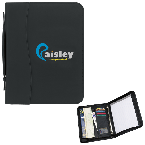 Promotional Presentation Folders Wholesale Zippered 3 Ring Binders