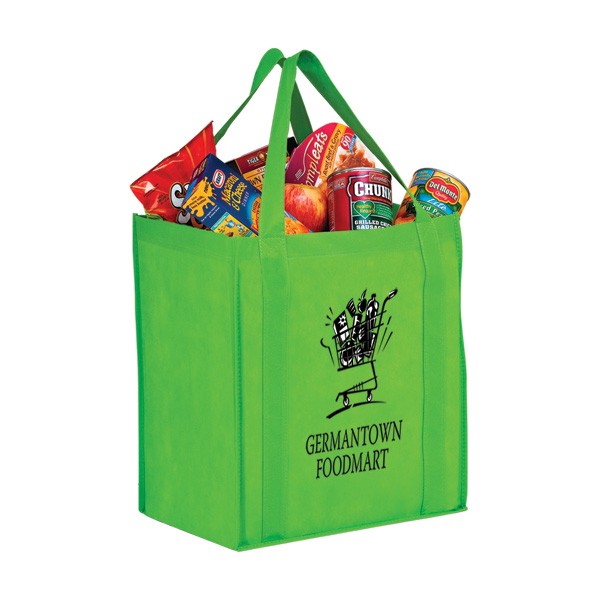 Heavy Duty NonWoven Grocery Bag Large Custom Recycled Tote Bags