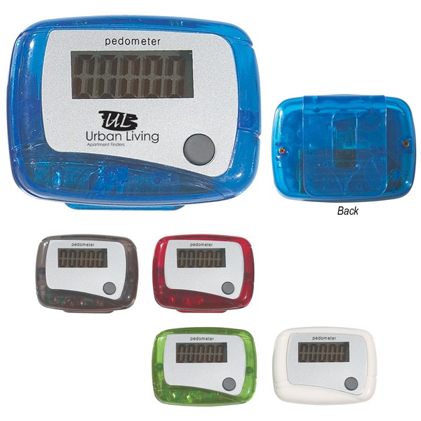 Colorful Pedometer With Custom Imprint | Promotional Pedometers