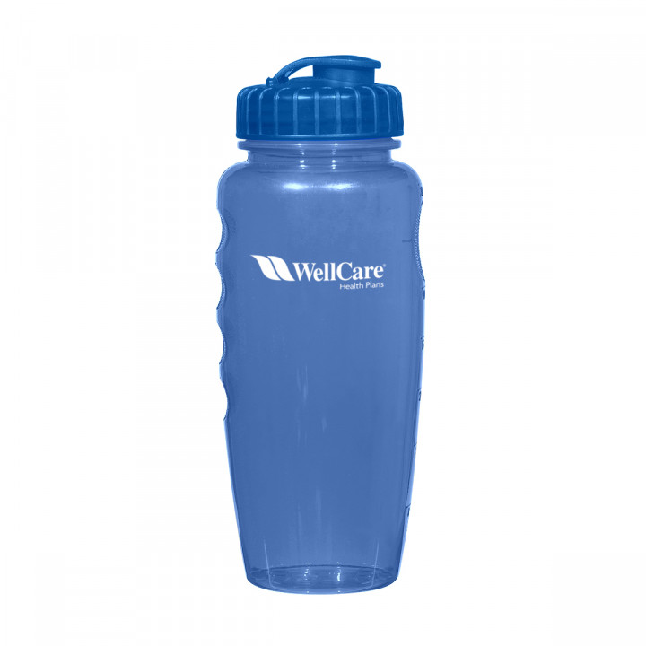 30 oz BPA-Free Poly-Clear Gripper Bottle | Reusable Sports Bottles with Grips