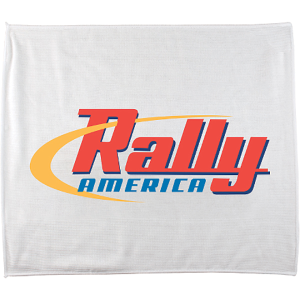 Logo Imprinted 15 x 18 Inch Polyester Blend Rally Towels