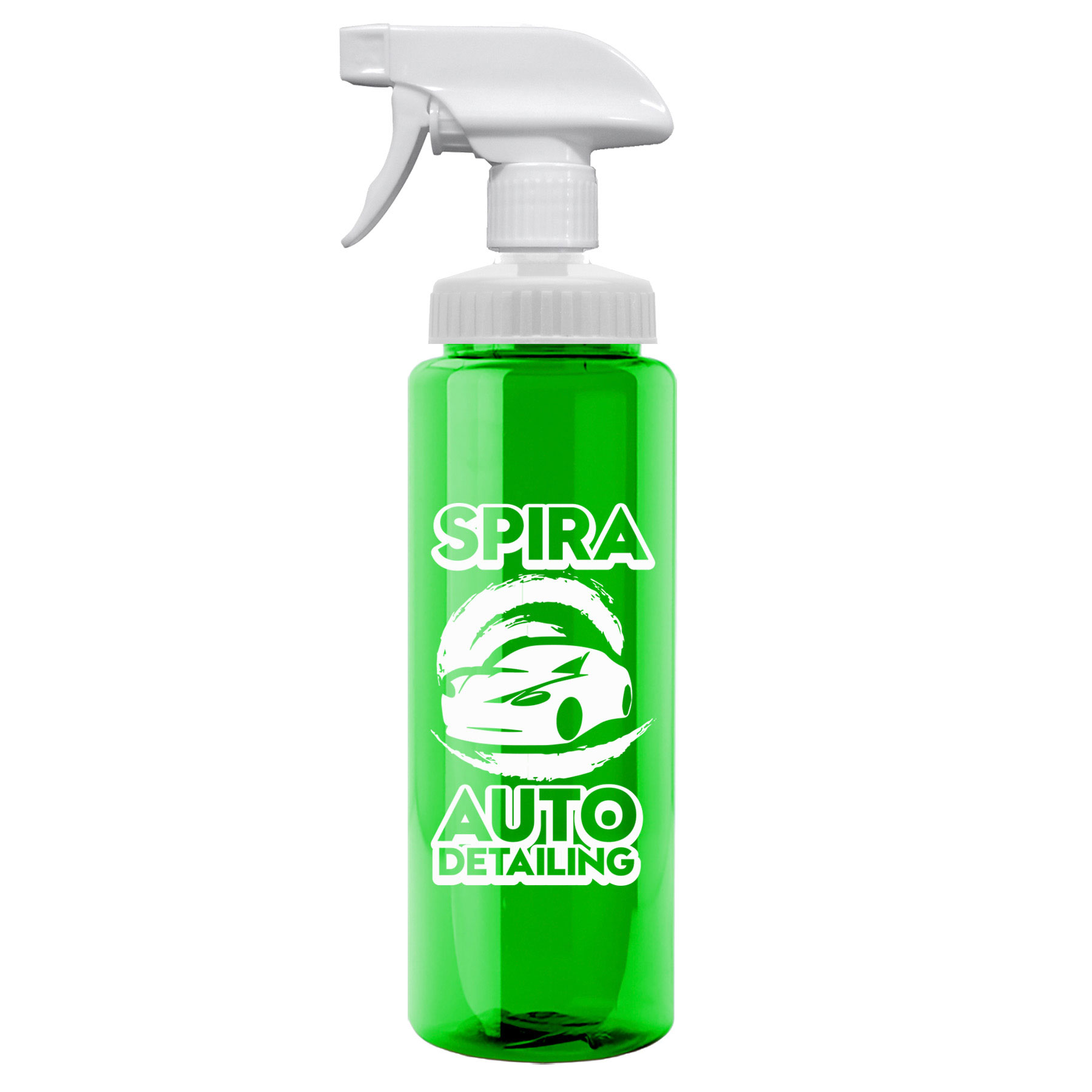 Transparent Spray Bottle 32 oz. with Logo