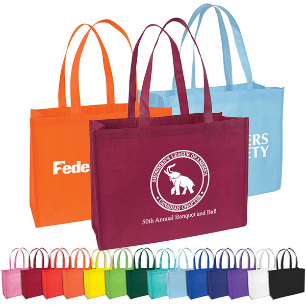 Eco-Friendly Medium Shopper Bag  Budget Wholesale Non Woven Tote Bags