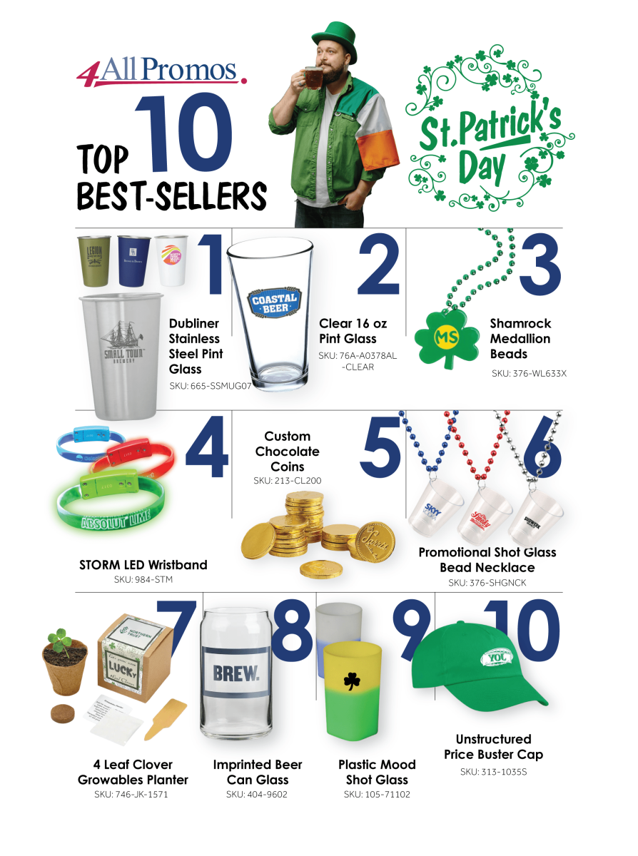 Top 10 St. Patrick's Day Best Sellers